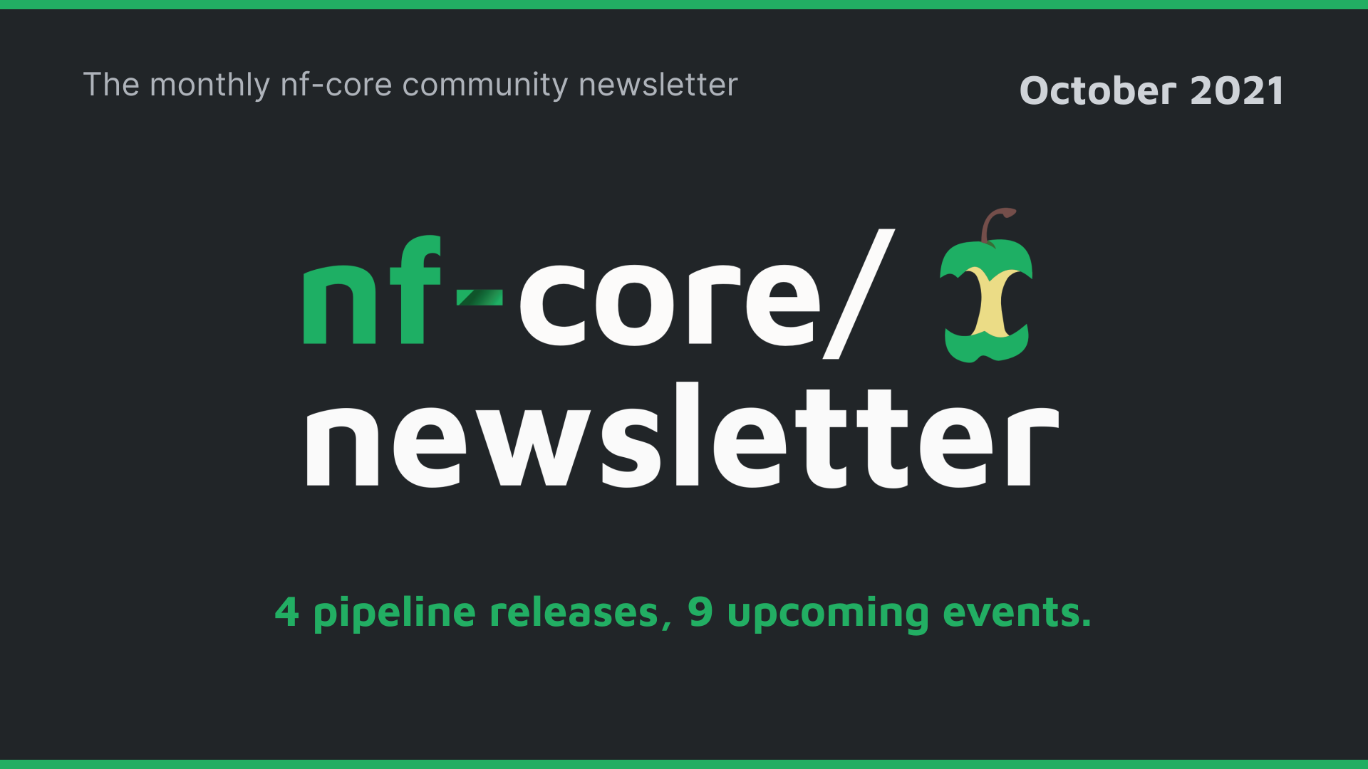 nf-core newsletter — October 2021